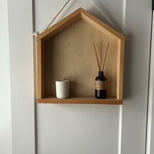 Natural Wood Wall Shelf